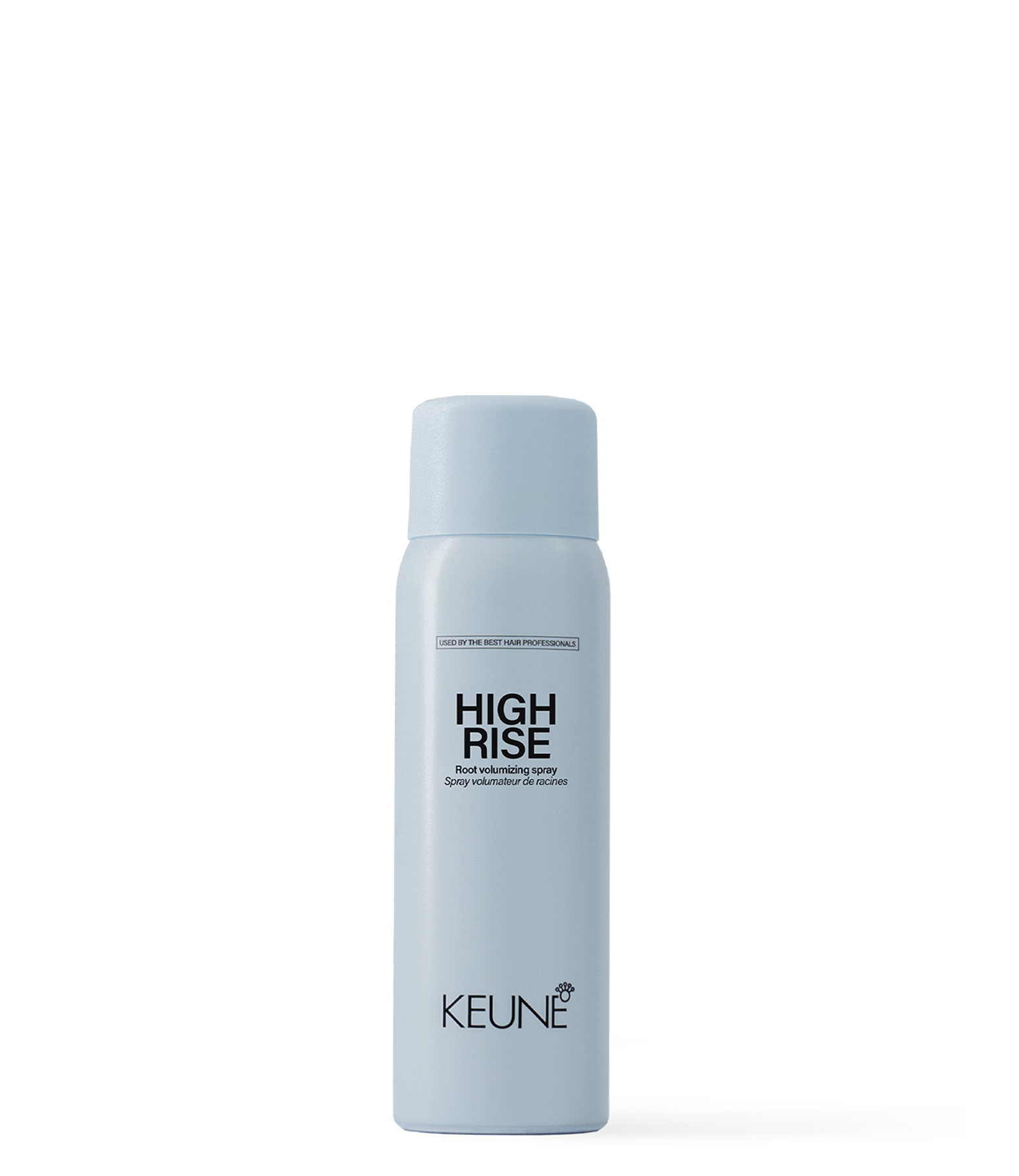 Elevate thin hair with Keune High Rise Root Volumizing Spray, providing lasting hair volume and bounce.